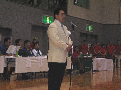 今大会、極真会館 松井章圭館長が来広されました。